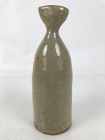 Japanese Ceramic Sake Bottle Vtg Kayoi-Tokkuri Gray Black Strokes Small TS815