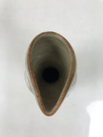 Japanese Ceramic Sake Bottle Vtg Kayoi-Tokkuri Gray Black Strokes Small TS815