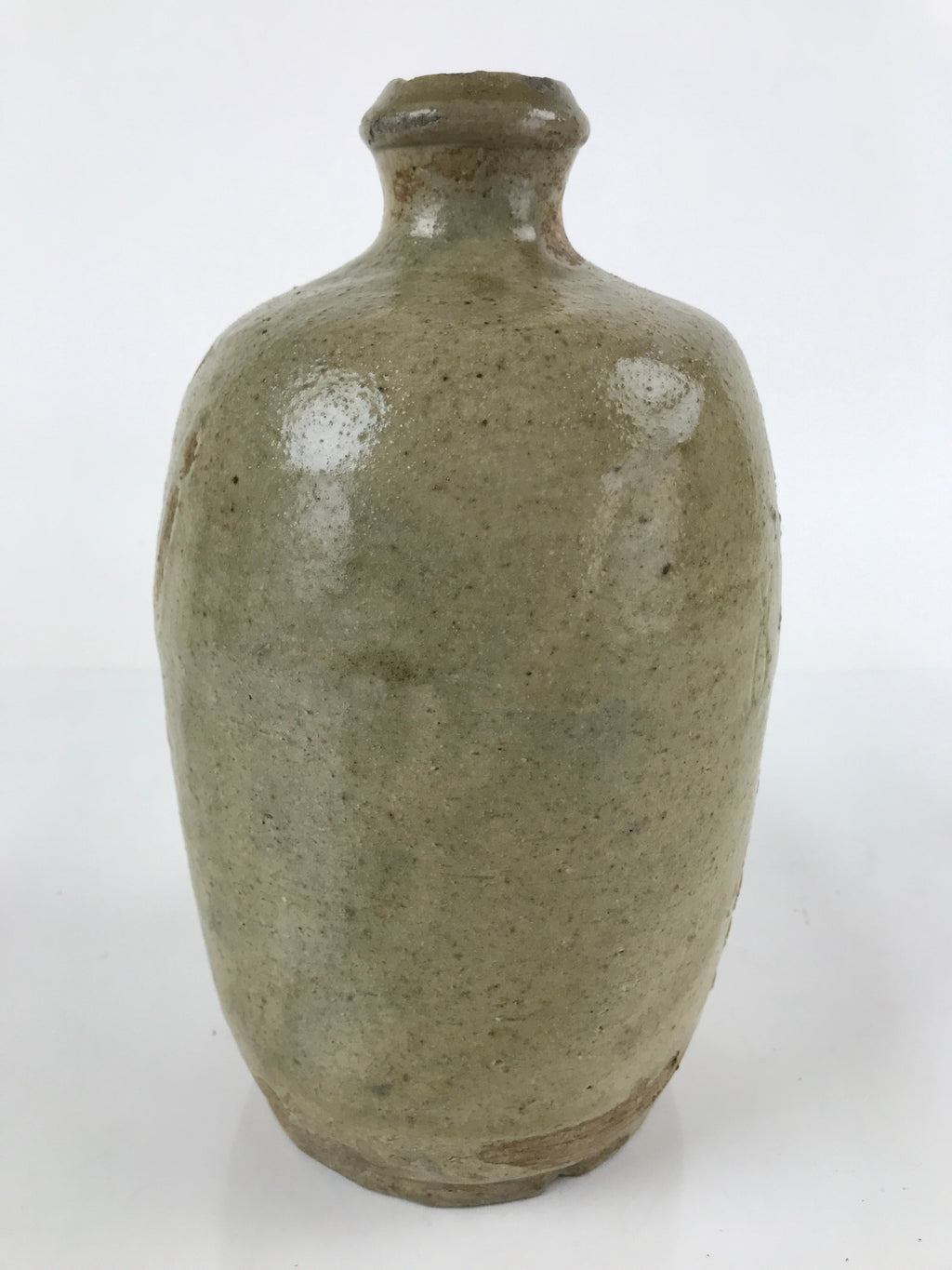 Japanese Ceramic Sake Bottle Vtg Kayoi-Tokkuri Large Carved Kanji TS651
