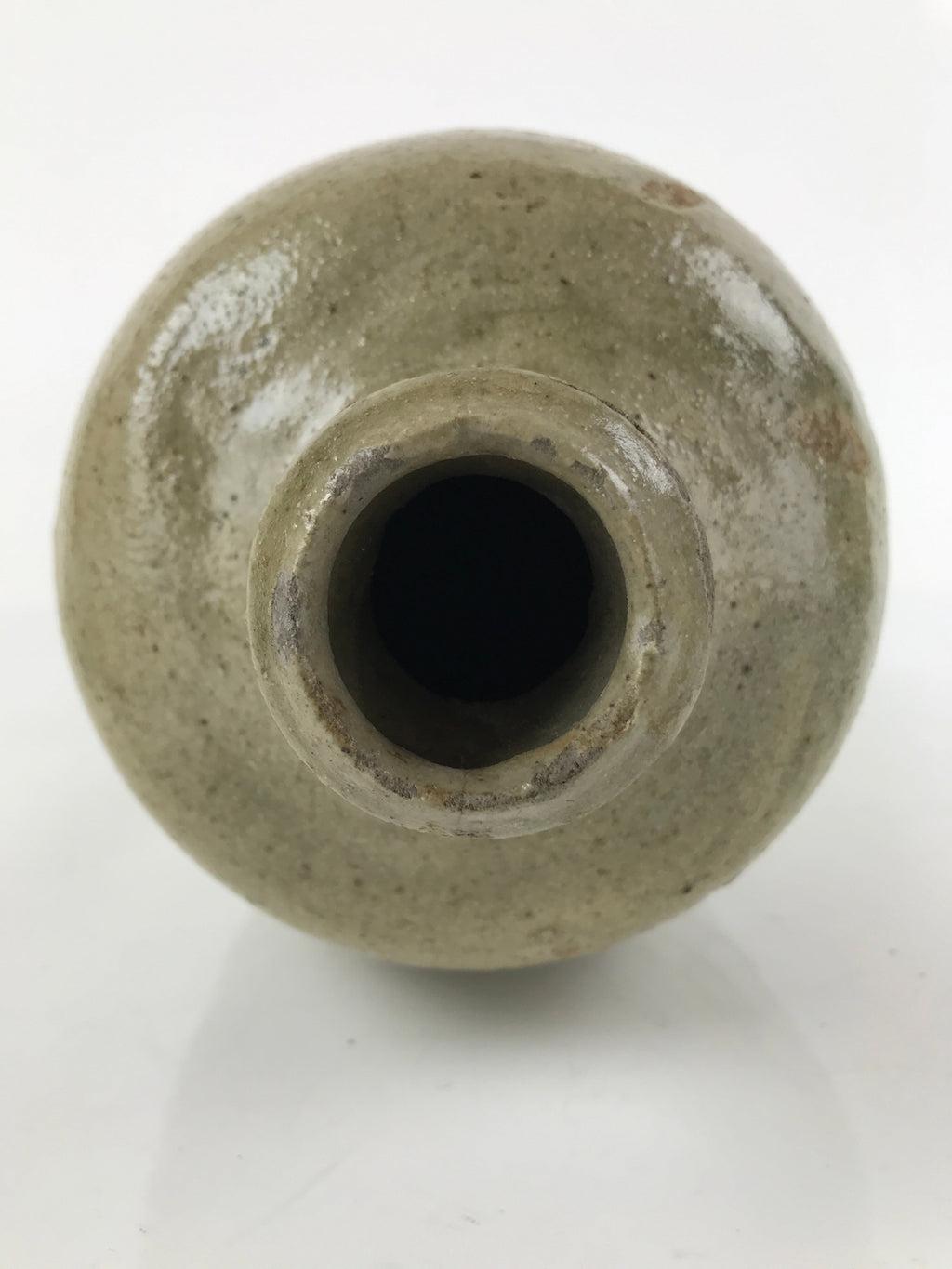 Japanese Ceramic Sake Bottle Vtg Kayoi-Tokkuri Large Carved Kanji TS651