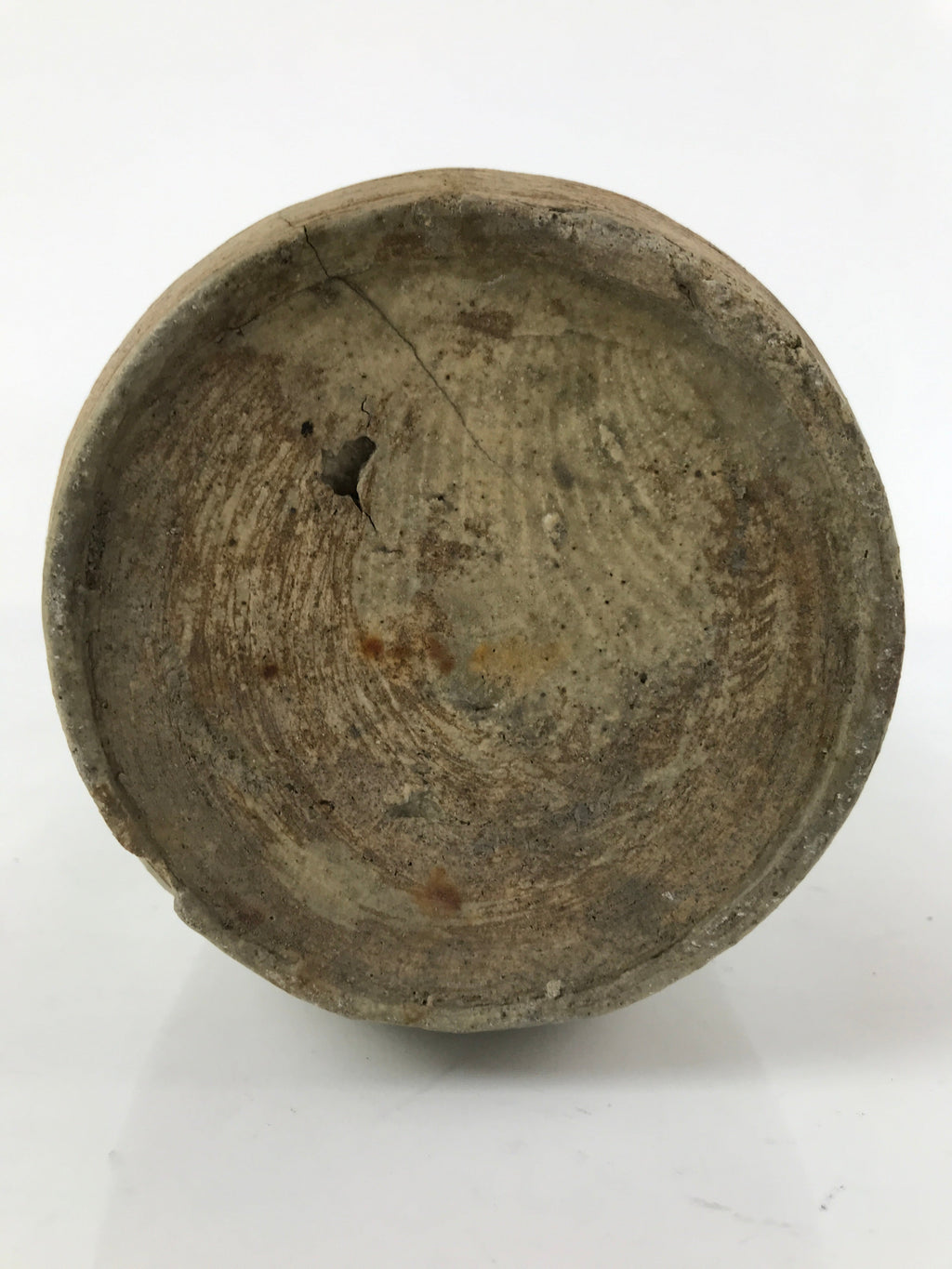 Japanese Ceramic Sake Bottle Vtg Kayoi-Tokkuri Large Carved Kanji TS651