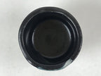 Japanese Ceramic Sake Cup Vtg Tsubomi Guinomi Yakimono Black Blue White G128