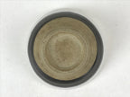 Japanese Ceramic Sake Cup Vtg Tsubomi Guinomi Yakimono Black White G129