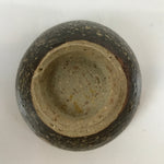 Japanese Ceramic Sake Cup Vtg Tsubomi Guinomi Yakimono Brown Beige G250