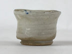 Japanese Ceramic Sake Cup Vtg Tsubomi Guinomi Yakimono Mountain Scene G127