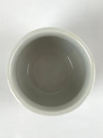 Japanese Ceramic Sake Cup Vtg Tsubomi Ochoko Guinomi Simple Plain Gray G177