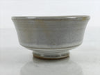 Japanese Ceramic Sake Cup Vtg Wan Ochoko Guinomi Simple White Glaze G261