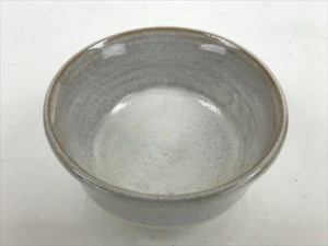 Japanese Ceramic Sake Cup Vtg Wan Ochoko Guinomi Simple White Glaze G261