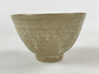 Japanese Ceramic Seto Ware Green Tea Bowl Vtg Light Brown Kohiki Chawan PX708