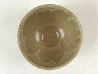 Japanese Ceramic Seto Ware Green Tea Bowl Vtg Light Brown Kohiki Chawan PX708
