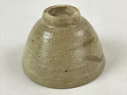 Japanese Ceramic Seto Ware Green Tea Bowl Vtg Light Brown Kohiki Chawan PX708