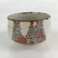Japanese Ceramic Shino Ware Green Tea Bowl Vtg Chawan Tea Ceremony Matcha GTB989