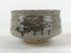 Japanese Ceramic Shino Ware Green Tea Bowl Vtg Gray Matcha Chawan Sado PX709