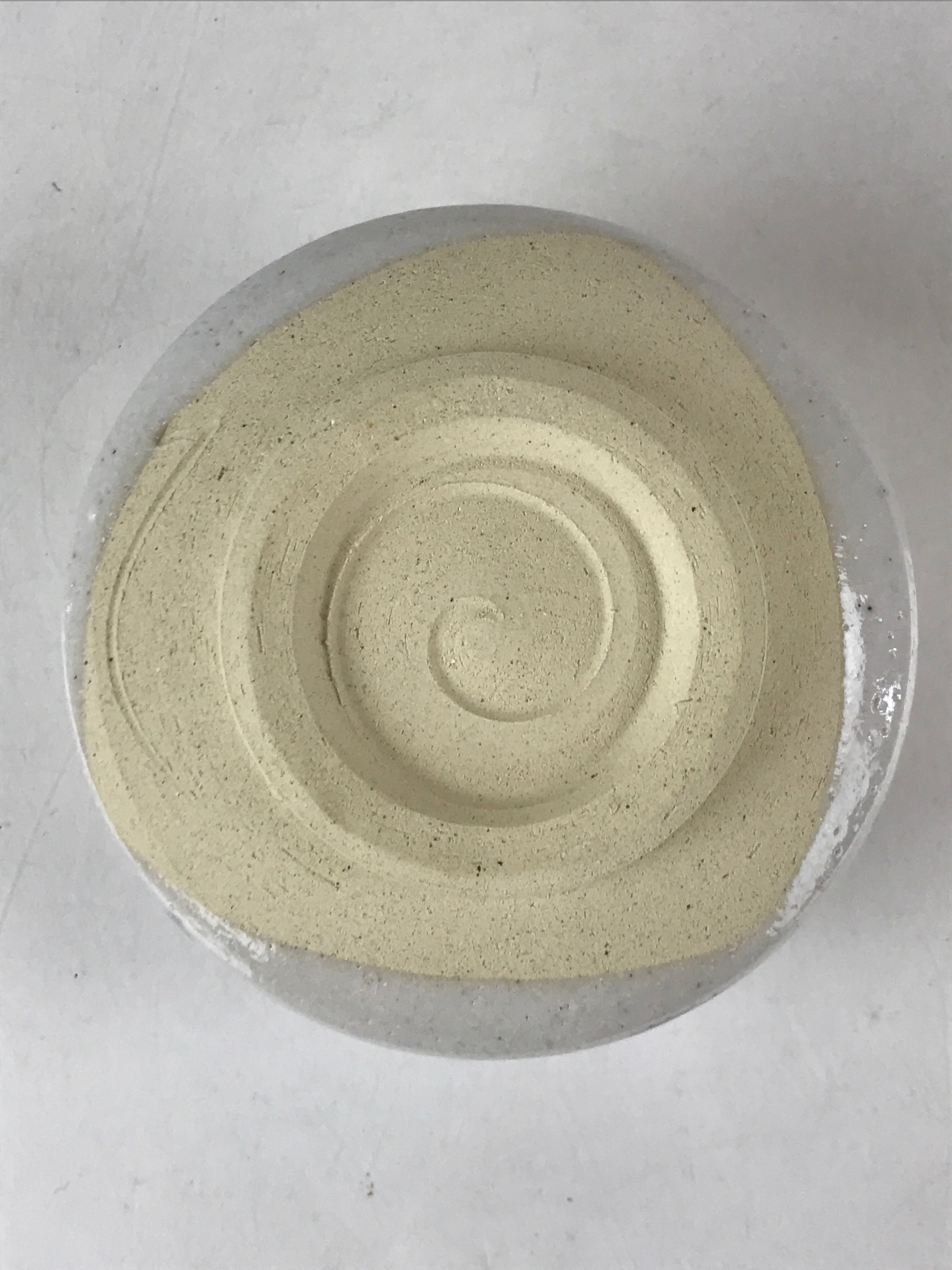 Japanese Ceramic Shino Ware Green Tea Bowl Vtg White Matcha Chawan Sado PX684