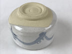Japanese Ceramic Shino Ware Green Tea Bowl Vtg White Matcha Chawan Sado PX684