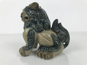 Japanese Ceramic Shishi Foo Lion Dog Statue Vtg Shisa Komainu