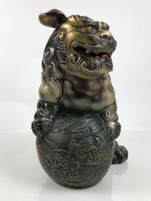 Japanese Ceramic Shishi Foo Lion Dog Statue Vtg Shisa Komainu