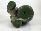 Japanese Ceramic Shishi Foo Lion Dog Statue Vtg Shisa Komainu Okimono Brown ST55
