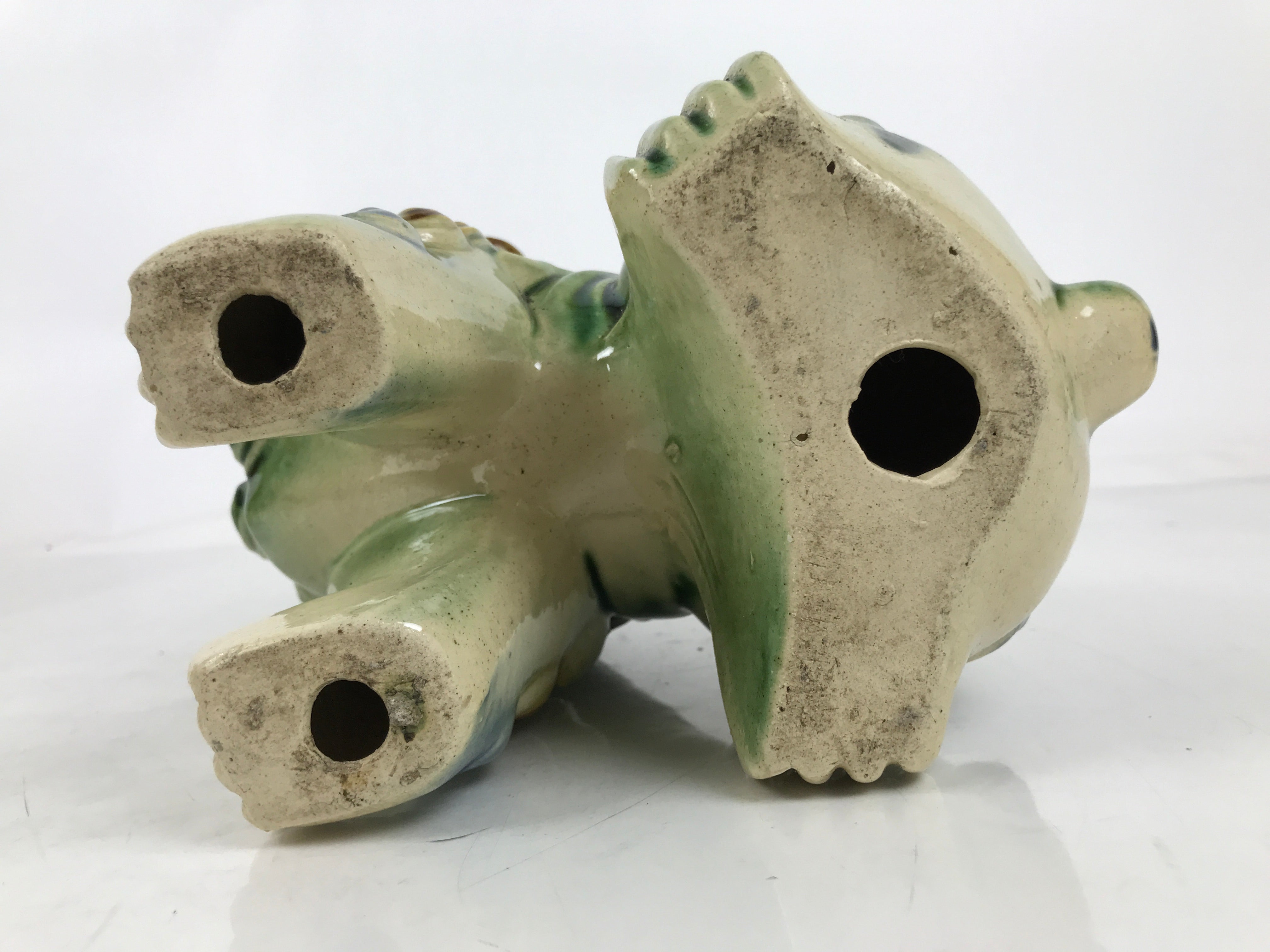 Japanese Ceramic Shishi Foo Lion Dog Statue Vtg Shisa Komainu