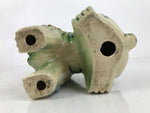 Japanese Ceramic Shishi Foo Lion Dog Statue Vtg Shisa Komainu Okimono Green ST52