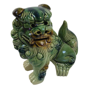 Japanese Ceramic Shishi Foo Lion Dog Statue Vtg Shisa Komainu