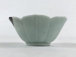 Japanese Ceramic Side Dish Bowl Vtg Flower Bud White Plate Yakimono PY484