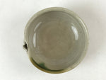 Japanese Ceramic Side Dish Bowl Vtg Nimono Beige Green Crackle Yakimono PY532