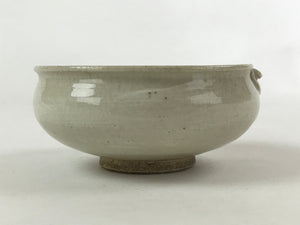 Japanese Ceramic Side Dish Bowl Vtg Nimono Beige Green Crackle Yakimono PY532