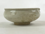 Japanese Ceramic Side Dish Bowl Vtg Nimono Beige Green Crackle Yakimono PY533