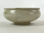 Japanese Ceramic Side Dish Bowl Vtg Nimono Beige Green Crackle Yakimono PY533