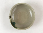 Japanese Ceramic Side Dish Bowl Vtg Nimono Beige Green Crackle Yakimono PY533