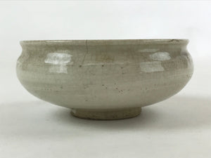 Japanese Ceramic Side Dish Bowl Vtg Nimono Beige Green Crackle Yakimono PY534