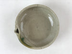 Japanese Ceramic Side Dish Bowl Vtg Nimono Beige Green Crackle Yakimono PY534