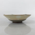 Japanese Ceramic Side Dish Bowl Vtg Pine Needles Design Beige Pink Pottery PY827