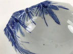 Japanese Ceramic Side Dish Plate Vtg Octagonal White Blue Bowl Yakimono PY482