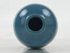 Japanese Ceramic Single Flower Vase Vtg Small Kabin Brown Blue Unglazed MFV96