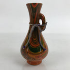 Japanese Ceramic Single Flower Vase Vtg Small Kabin Nagasaki Nanban Nuri MFV86