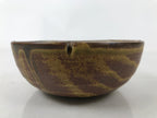 Japanese Ceramic Small Bowl Kobachi Vtg Namasu Dish Plum Blossom Ume Brown Y286