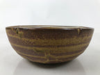 Japanese Ceramic Small Bowl Kobachi Vtg Namasu Dish Plum Blossom Ume Brown Y286