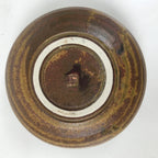 Japanese Ceramic Small Bowl Kobachi Vtg Namasu Dish Plum Blossom Ume Brown Y287