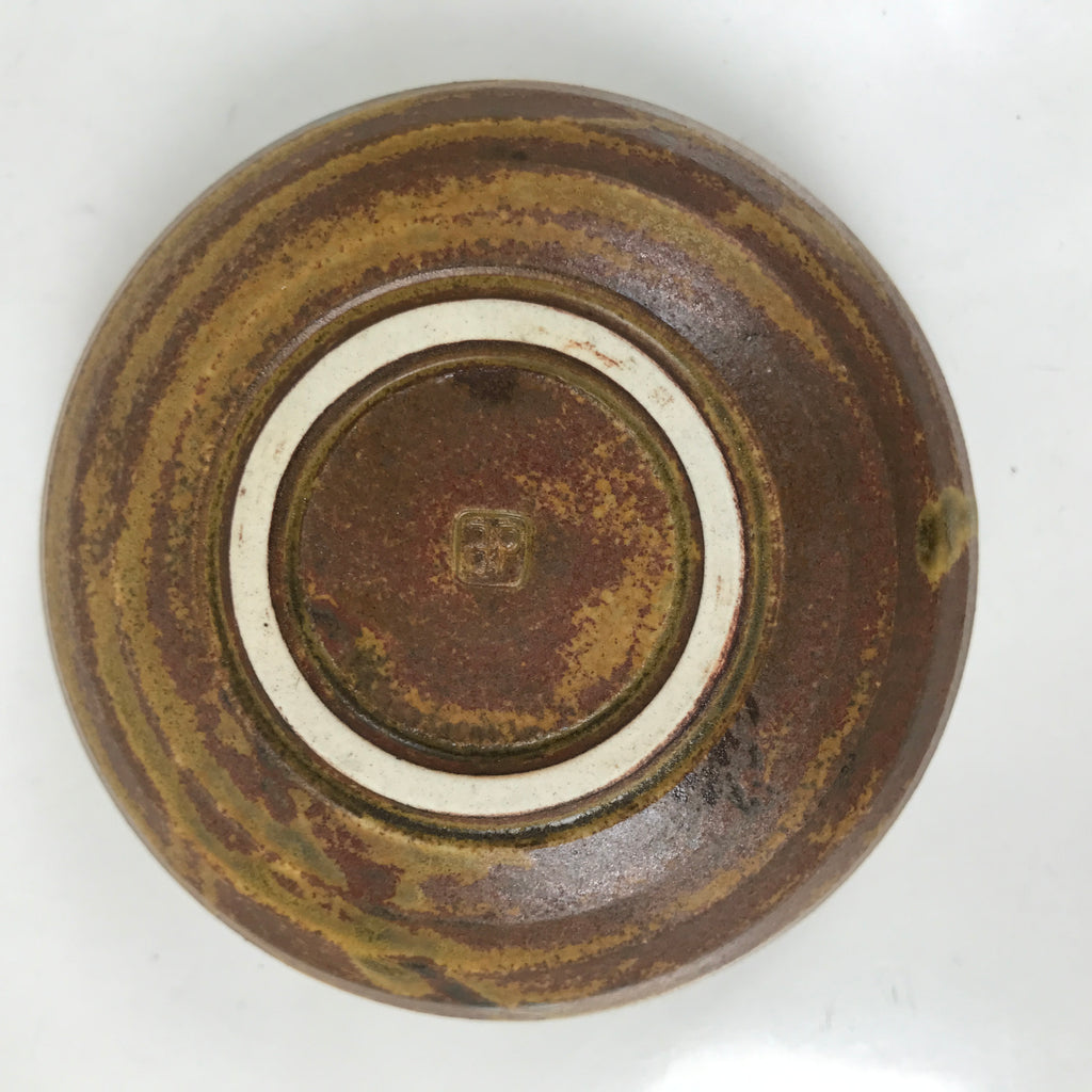 Japanese Ceramic Small Bowl Kobachi Vtg Namasu Dish Plum Blossom Ume Brown Y289
