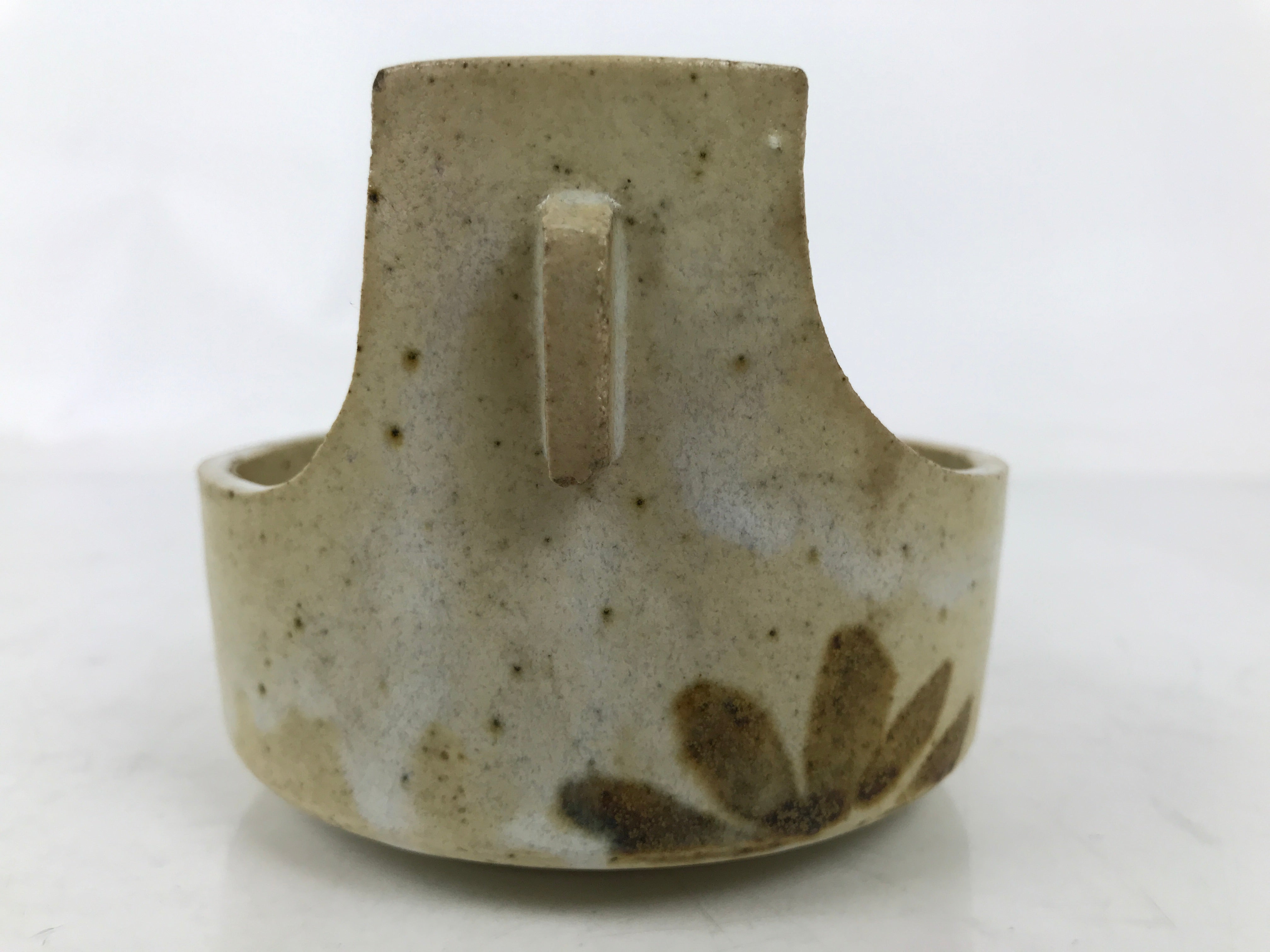 Japanese Ceramic Small Bowl Vtg Kobachi Kashibachi Chidori Bird Leaf Beige Y412