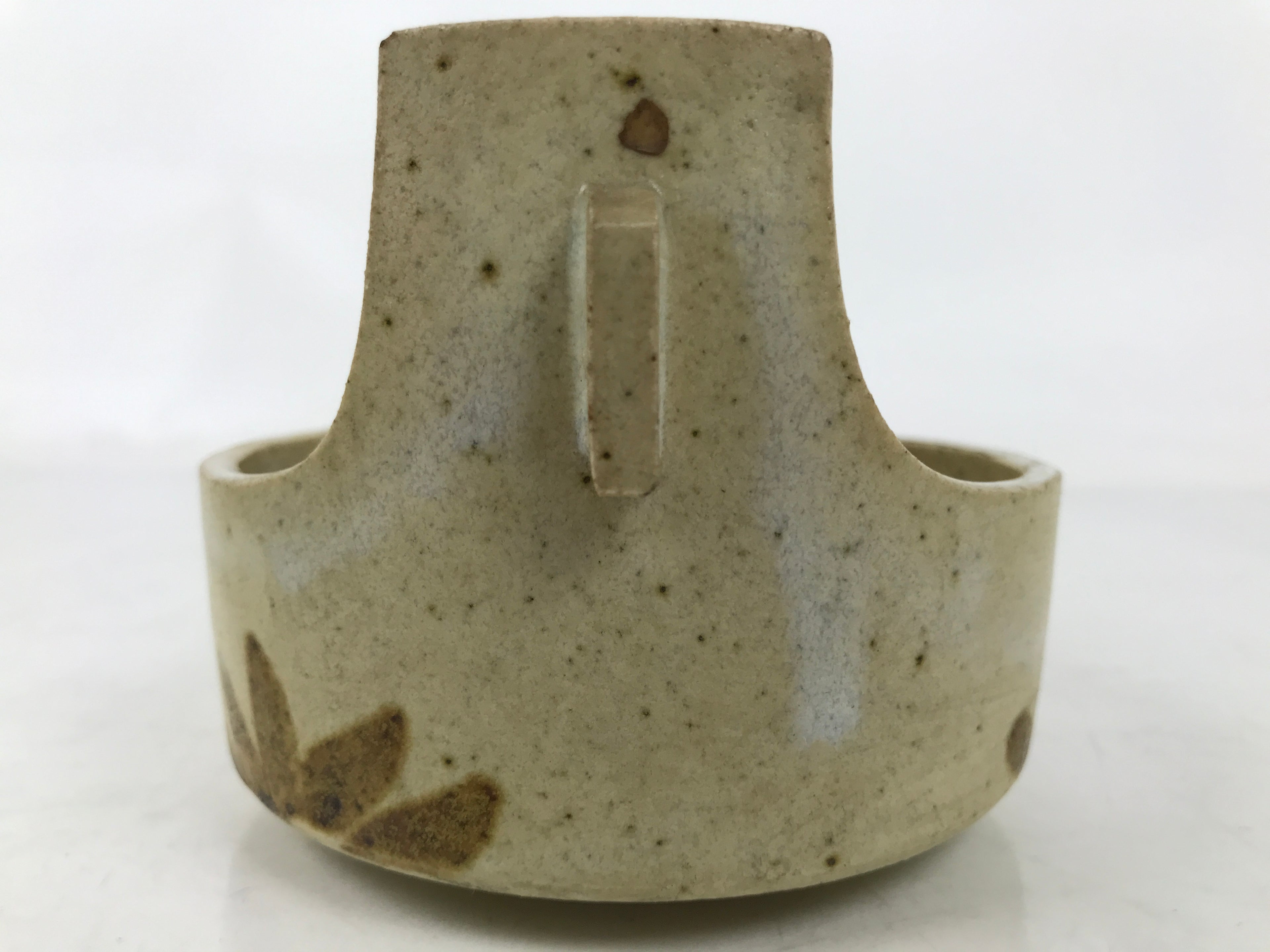 Japanese Ceramic Small Bowl Vtg Kobachi Kashibachi Chidori Bird Leaf Beige Y412