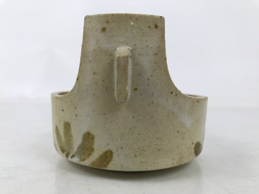 Japanese Ceramic Small Bowl Vtg Kobachi Kashibachi Chidori Bird Leaf Beige Y416