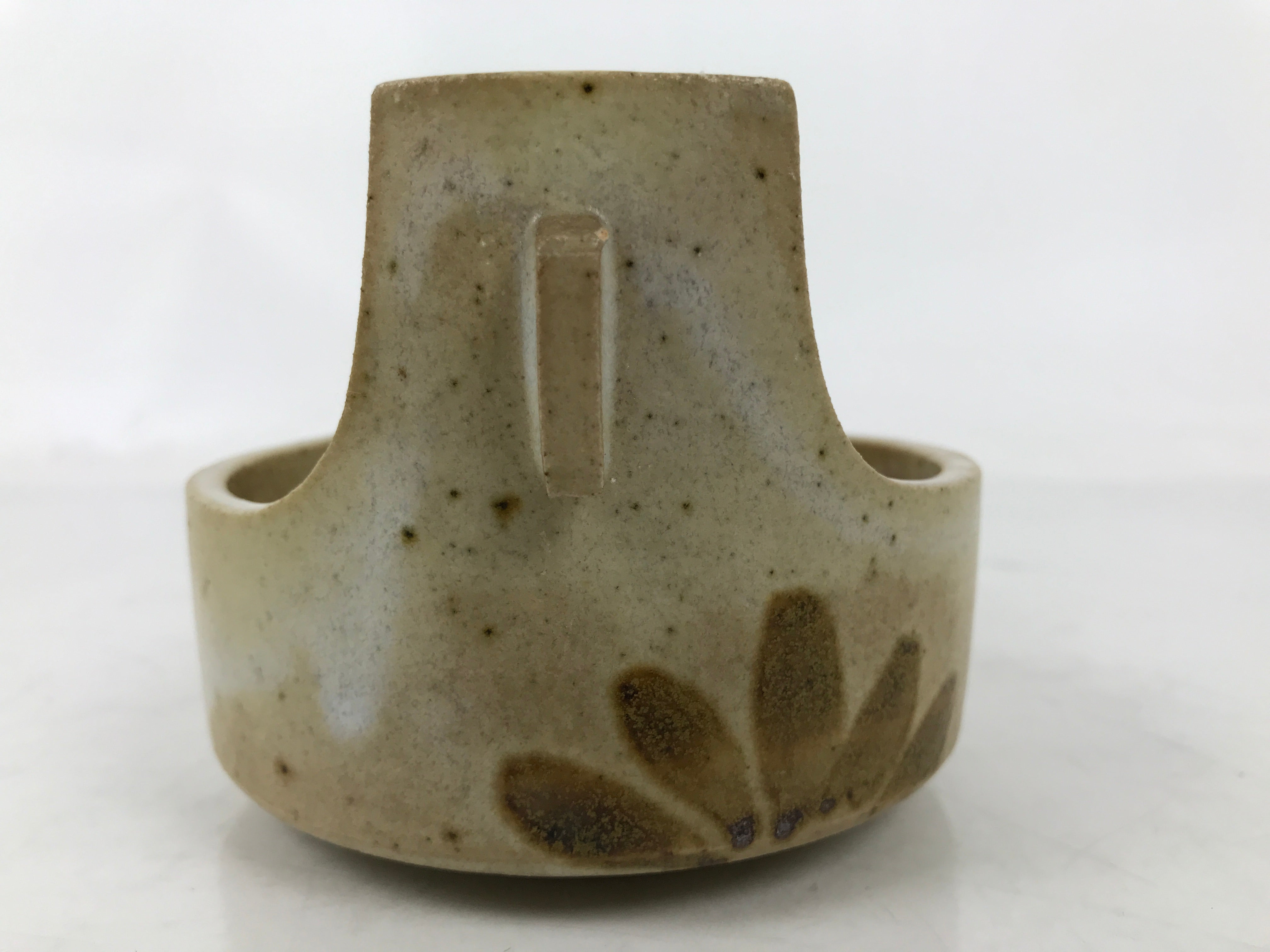 Japanese Ceramic Small Bowl Vtg Kobachi Kashibachi Chidori Bird Leaf Beige Y417