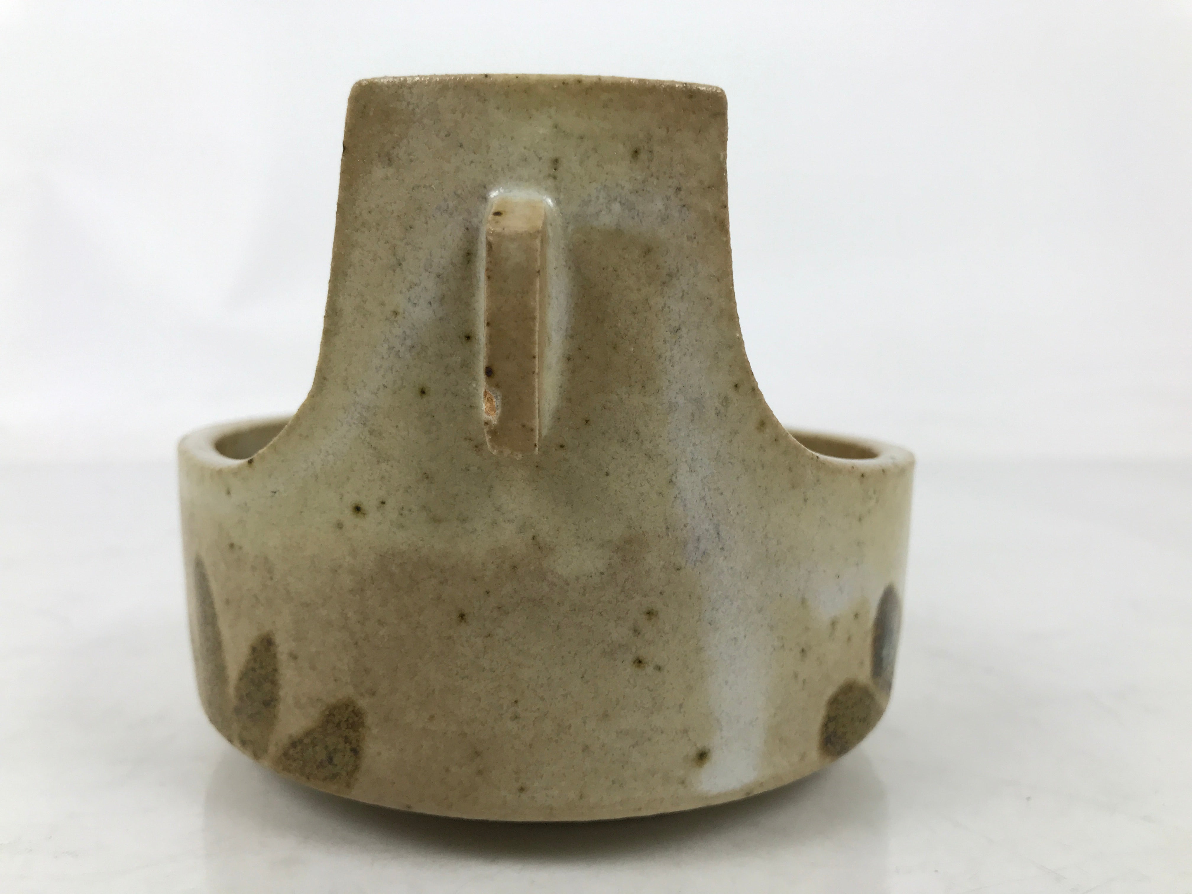 Japanese Ceramic Small Bowl Vtg Kobachi Kashibachi Chidori Bird Leaf Beige Y417