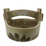 Japanese Ceramic Small Bowl Vtg Kobachi Kashibachi Chidori Bird Leaf Beige Y417