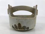 Japanese Ceramic Small Bowl Vtg Kobachi Kashibachi Chidori Bird Leaf Gray Y413
