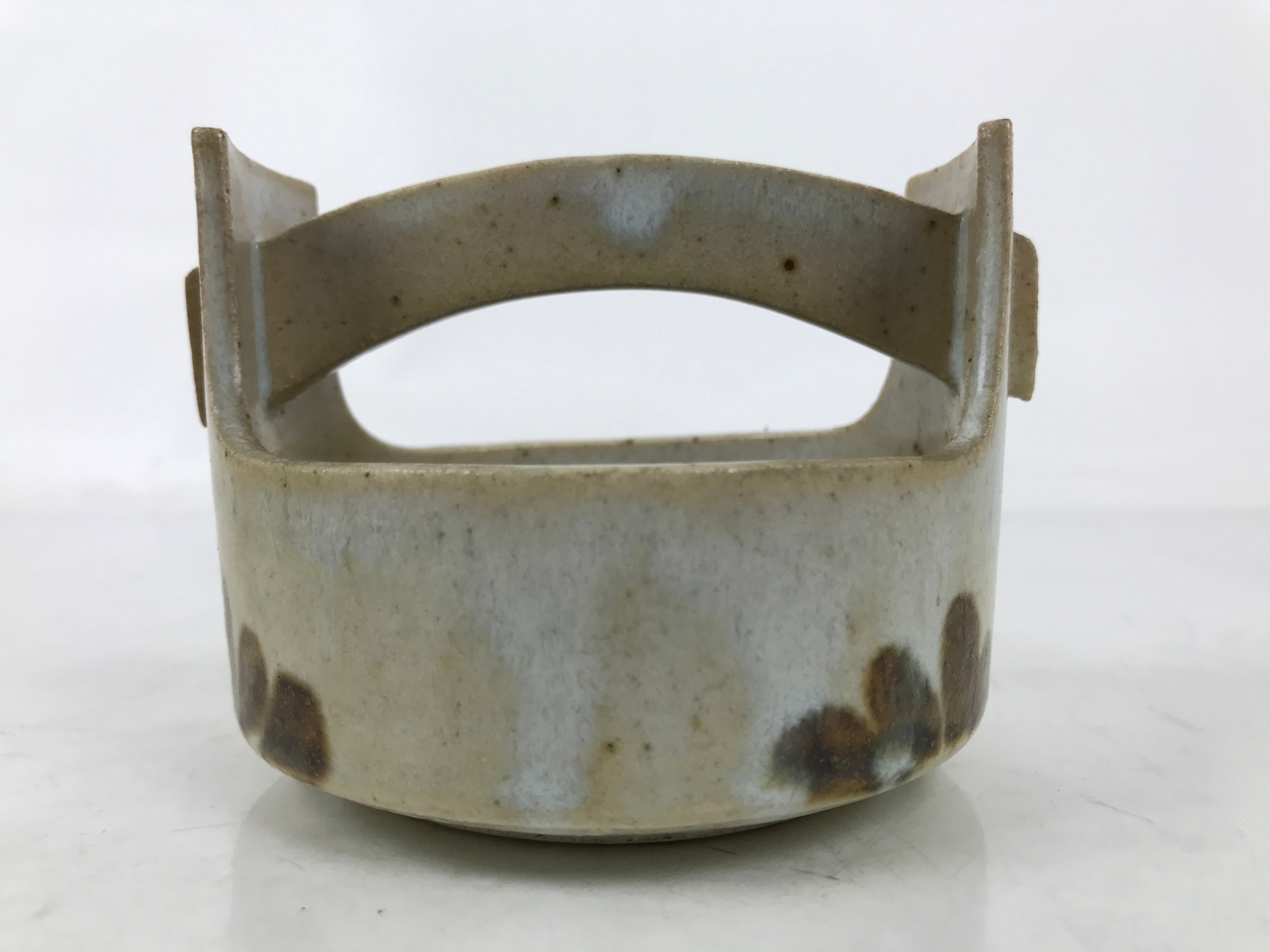 Japanese Ceramic Small Bowl Vtg Kobachi Kashibachi Chidori Bird Leaf Gray Y413