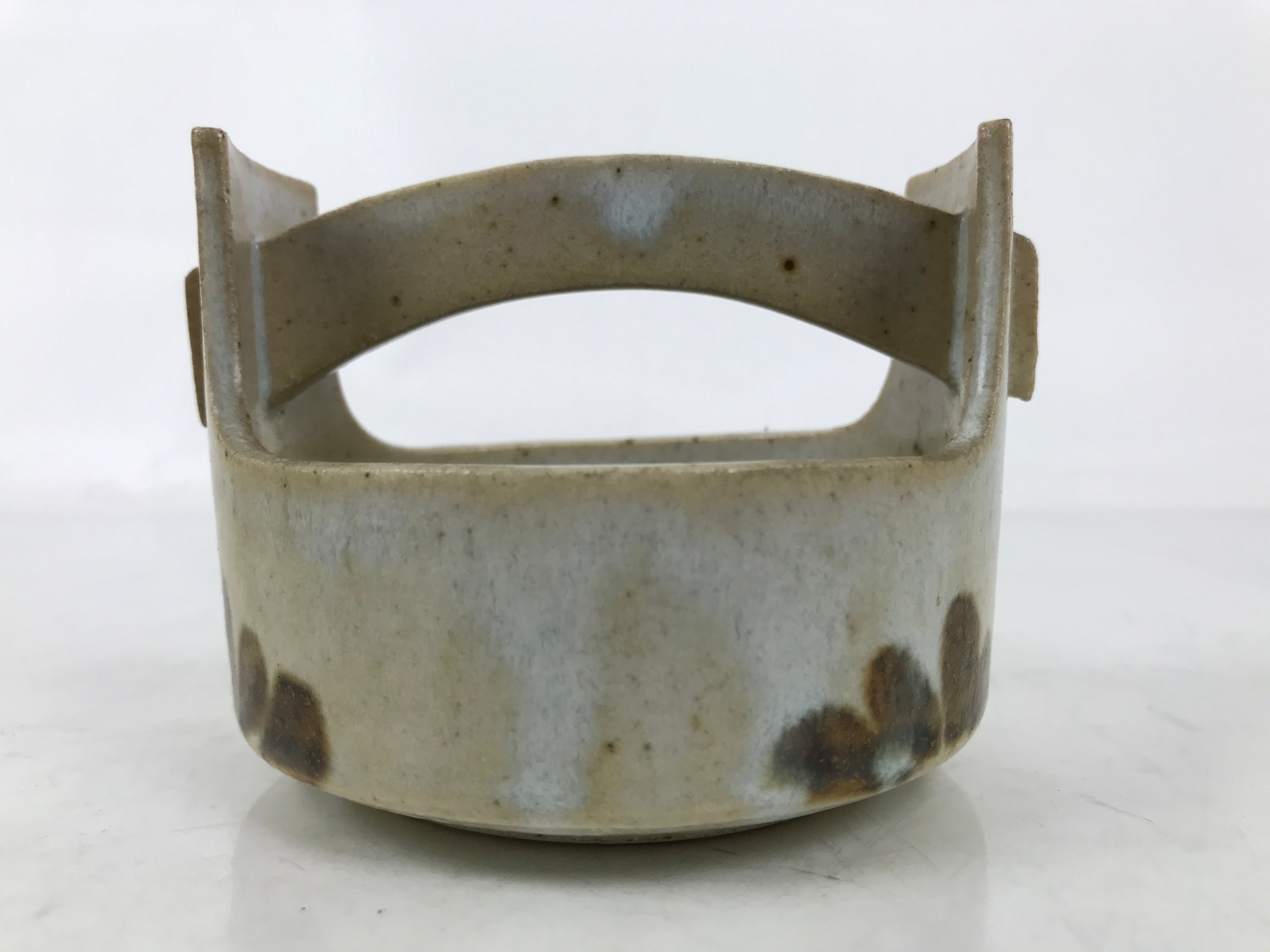 Japanese Ceramic Small Bowl Vtg Kobachi Kashibachi Chidori Bird Leaf Gray Y413